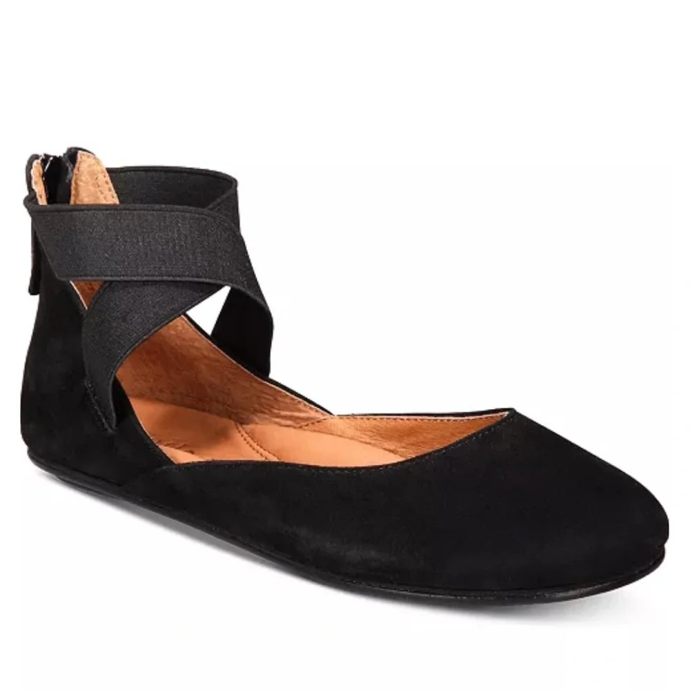 Gentle Souls Bay Unique Ankle Strap Flats - Picture 1 of 8